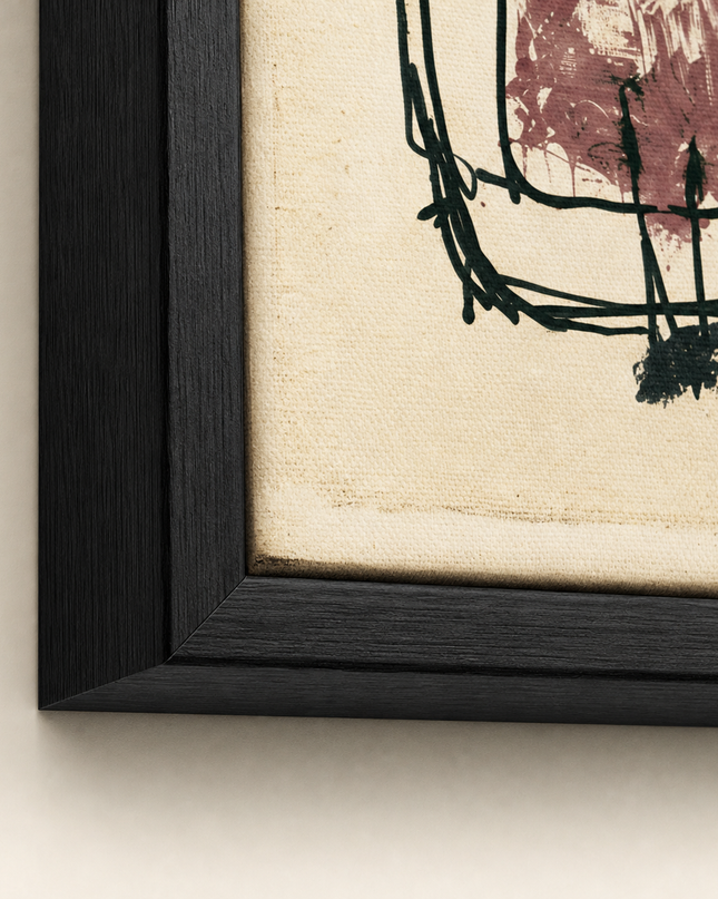 Gathered Voices — second close-up showing layered brushwork and linework