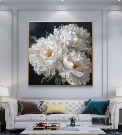 Golden Edge Blooms Fine Art Club Original