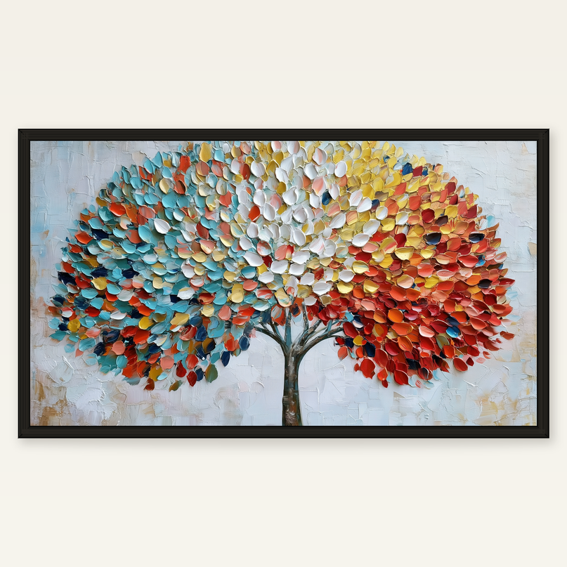 Tree of Abundance – framed product view on white