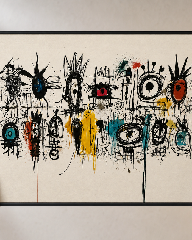 Many Small Kingdoms — presented by a white-gloved art handler in a gallery
