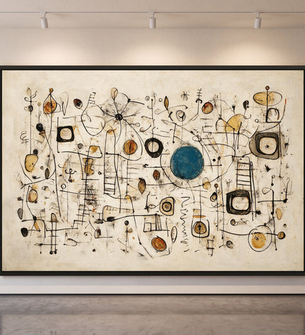 Signal Garden — framed artwork in a gallery setting