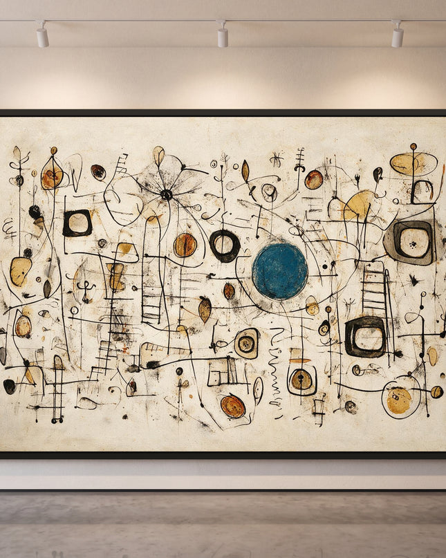 Signal Garden — framed artwork in a gallery setting