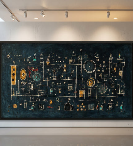 Night Thoughts — framed artwork in a gallery setting