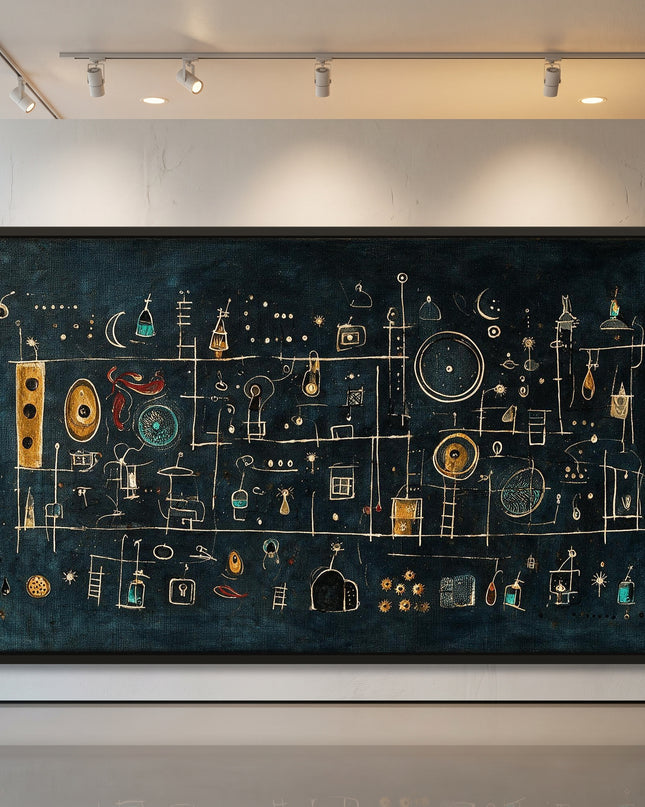 Night Thoughts — framed artwork in a gallery setting
