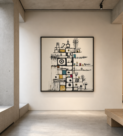 Little Monuments — displayed in a contemporary art gallery