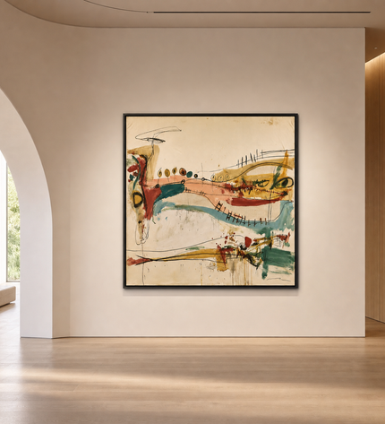 Between Currents — displayed in a contemporary art gallery