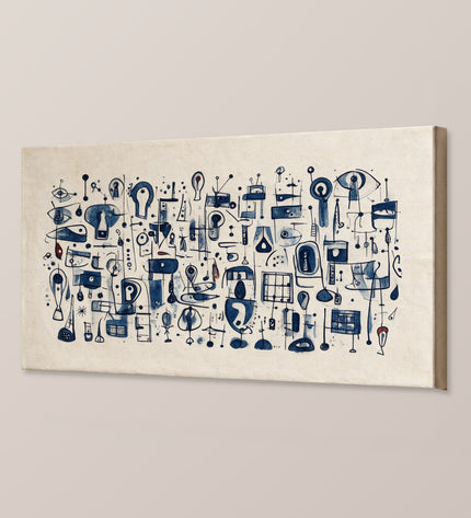 Indigo Paper — artwork as a gallery wrap canvas