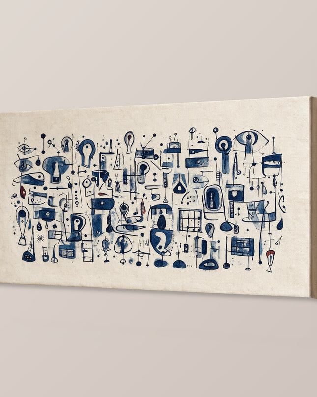 Indigo Paper — artwork as a gallery wrap canvas