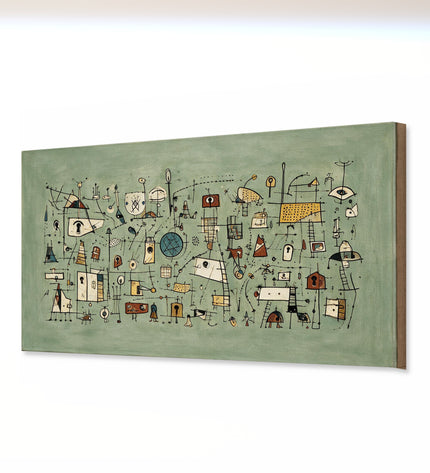Sage Signals — artwork as a gallery wrap canvas