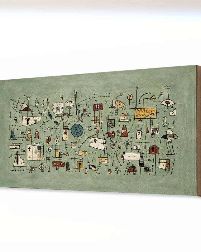 Sage Signals — artwork as a gallery wrap canvas