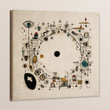 Small: 61×61 cm / Galerie-Leinwand