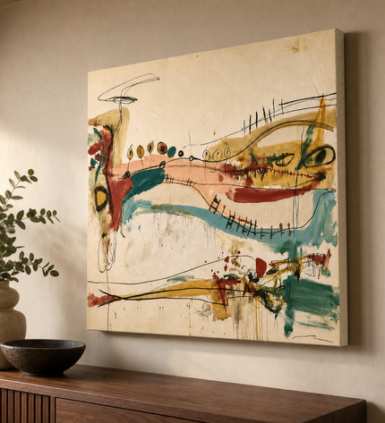 Between Currents — Gallery Wrap canvas with wrapped edges