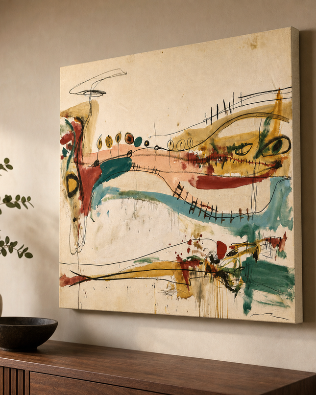 Between Currents — Gallery Wrap canvas with wrapped edges