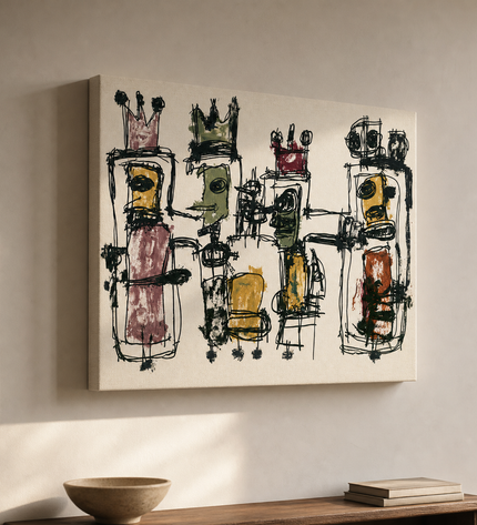 Gathered Voices — Gallery Wrap canvas with wrapped edges