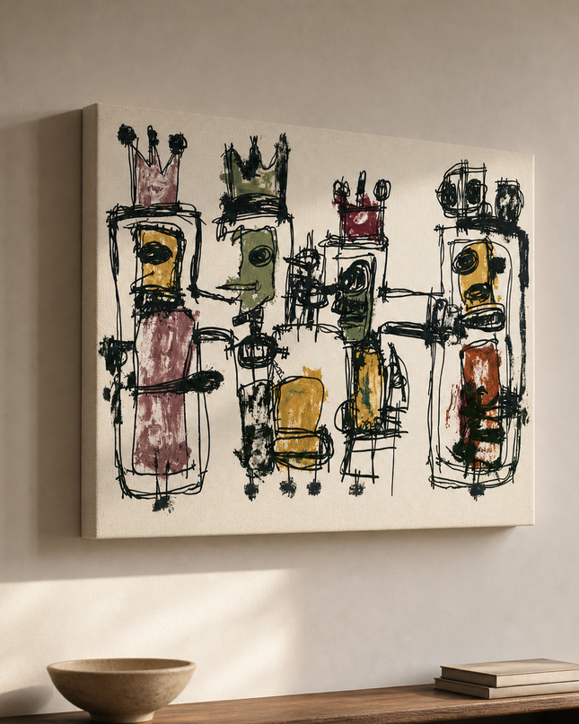 Gathered Voices — Gallery Wrap canvas with wrapped edges