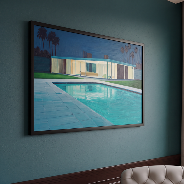 Glass House Dreams hand-painted original artwork by ARTMERE