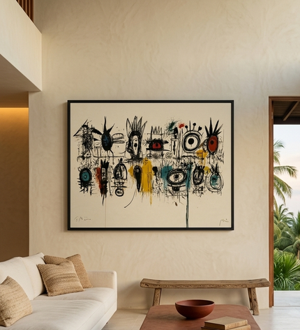 Many Small Kingdoms — displayed in a calm contemporary interior