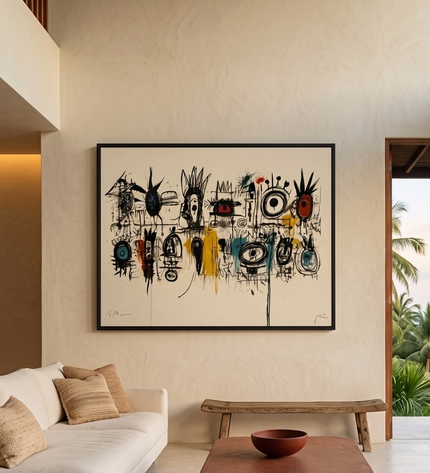 Many Small Kingdoms — displayed in a calm contemporary interior