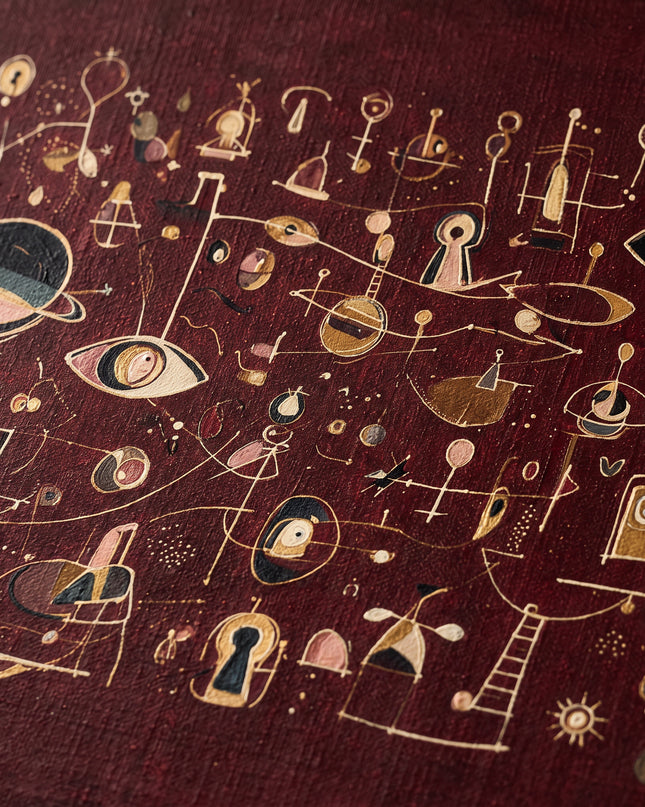 Oxblood Orbits — first detail of the artwork