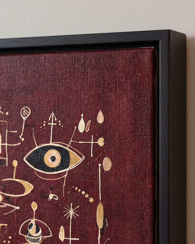 Oxblood Orbits — second detail of the artwork