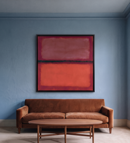 Sienna Glow — in its individually designed living room; digital artwork visualization