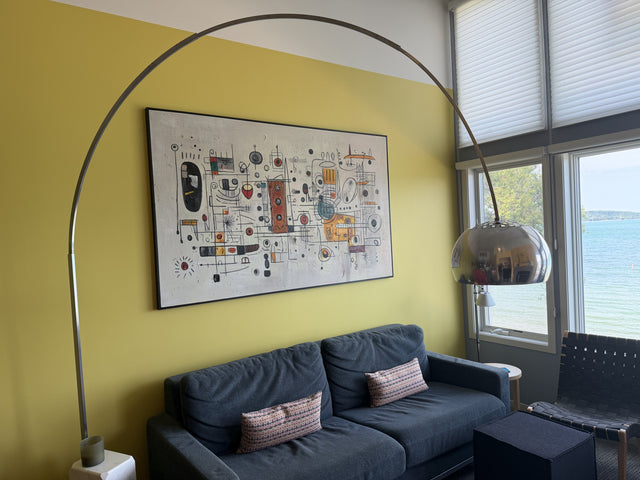 Orbiting Thoughts installed in a collector’s living room