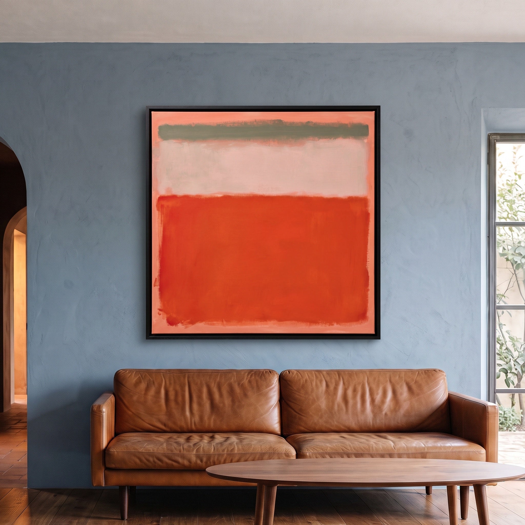 Derselbe Raum mit Orange Held