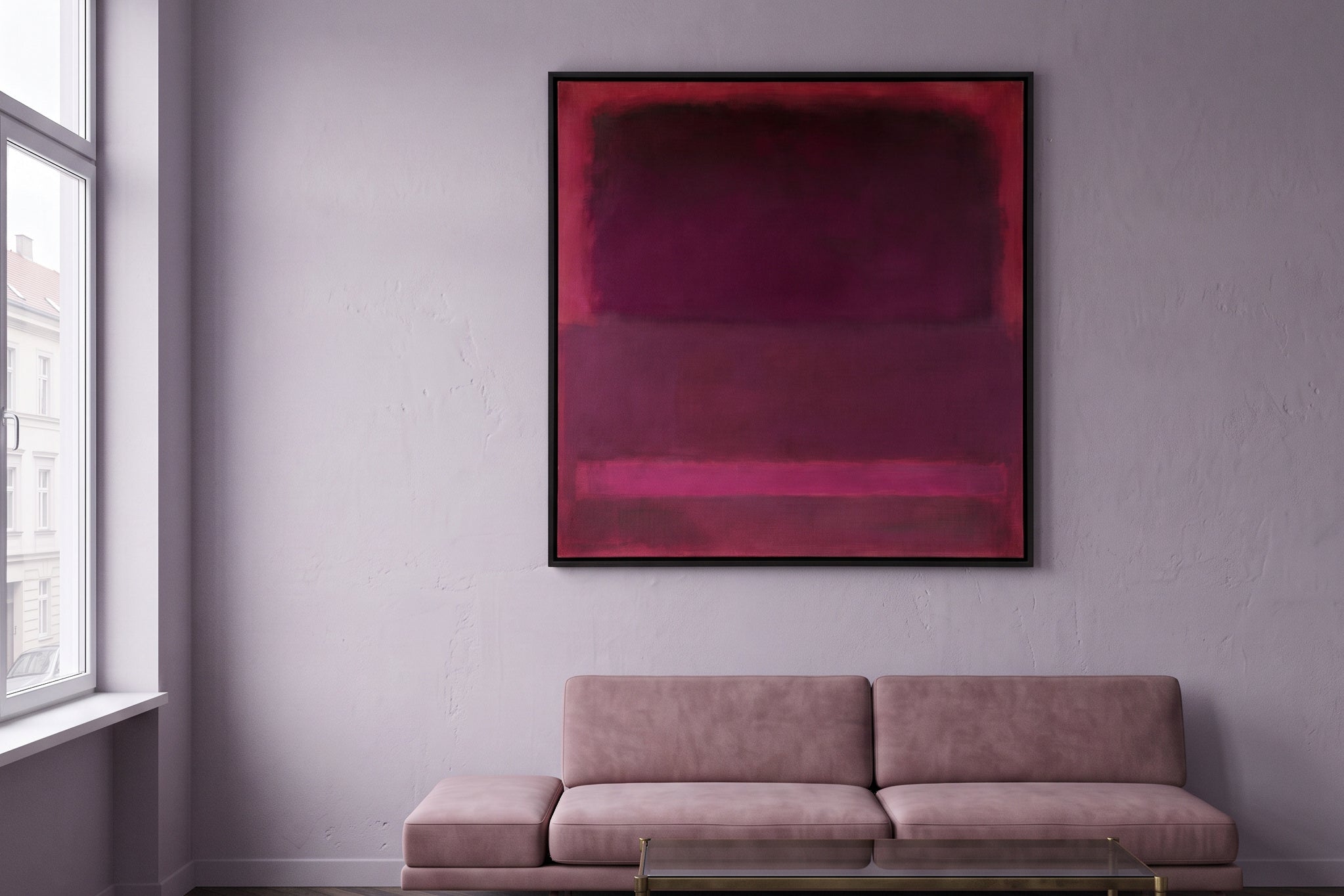 Derselbe Raum mit Violet Quiet