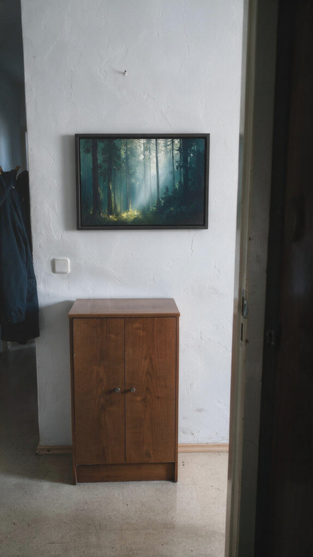 ARTMERE painting Joy Among Trees in an interior