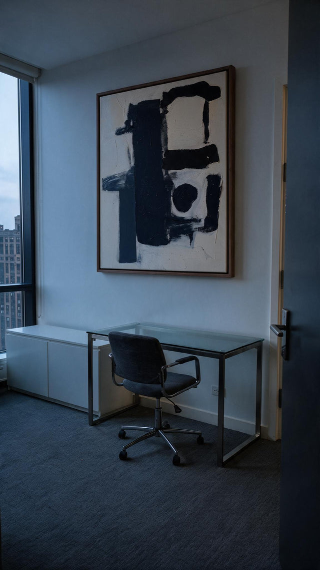 ARTMERE painting Monochrome Balance in an interior
