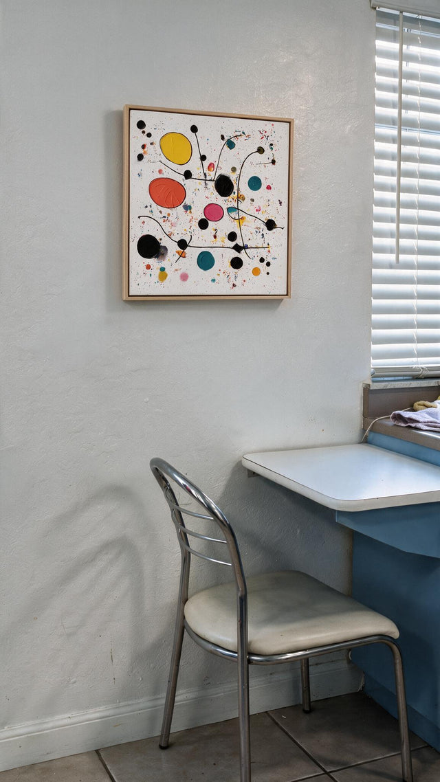 ARTMERE painting Molecules of Happiness in an interior