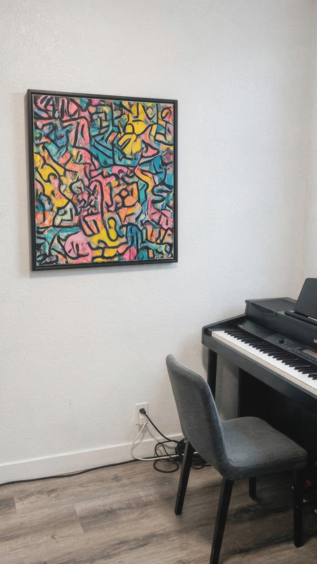 ARTMERE painting Mosaic of Energy in an interior